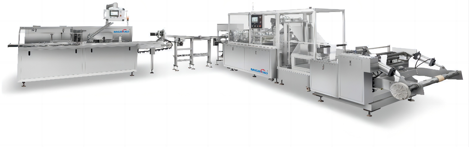 Four-Side Seal wet Wipe Packaging Machine and Cartoning Machine Line Four-Side Seal wet Wipe Packaging Machine and Cartoning Machine Line