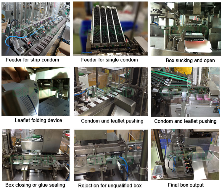 Condom Cartoning Machine Production Process01