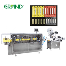 Automatic liquid plastic ampoule forming filling sealing machine with labeling machine