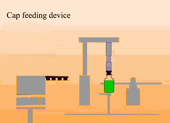 Cap feeding device