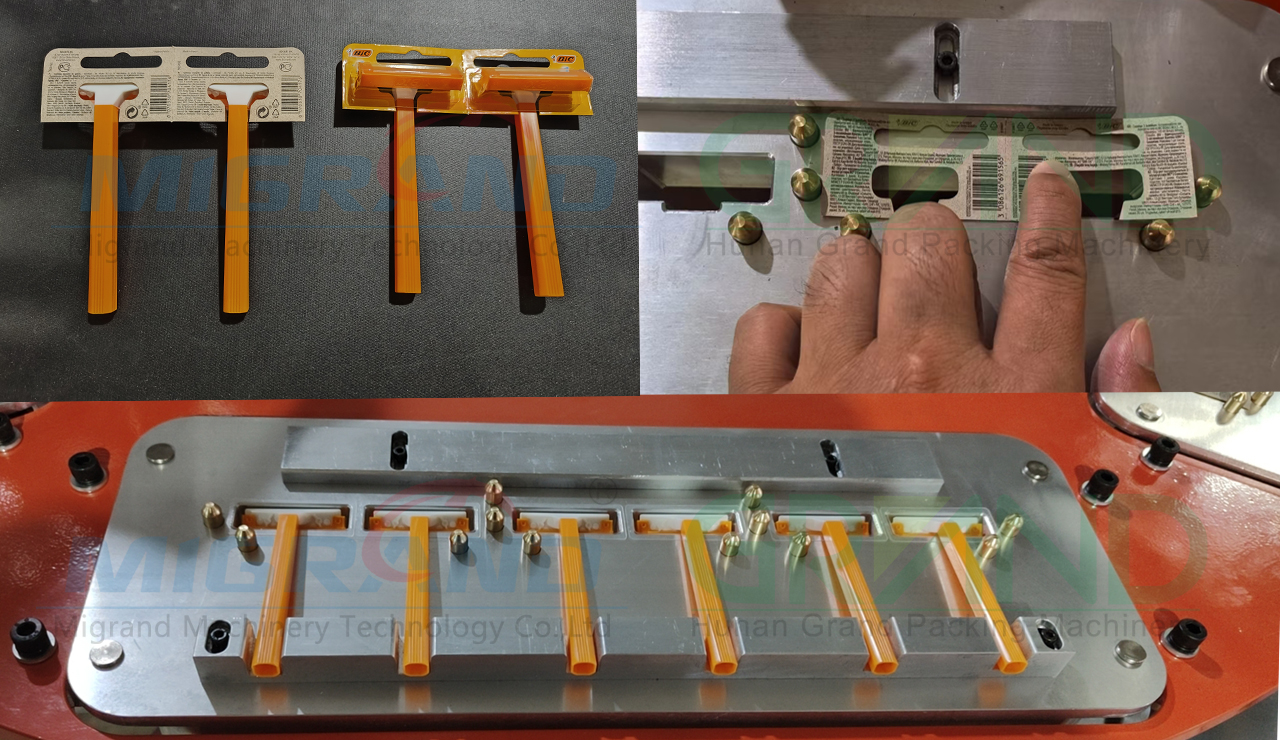 razor blister card packaging machine