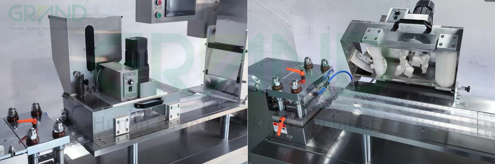 Disc brush box feeder of blister packing machine