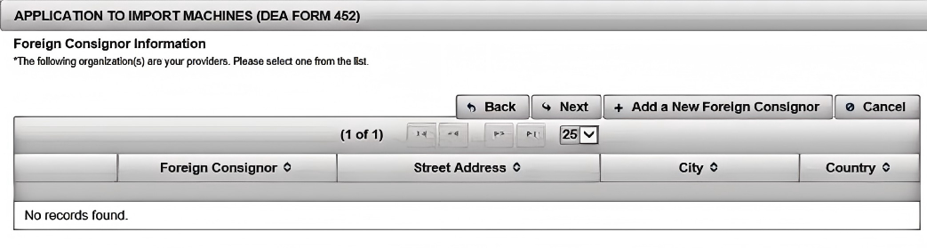 Add new foreign shipper for DEA 452