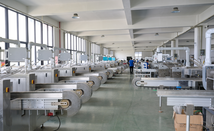 Cartoning machine production workshop