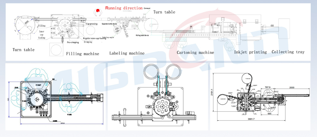 Bottling line design drawings