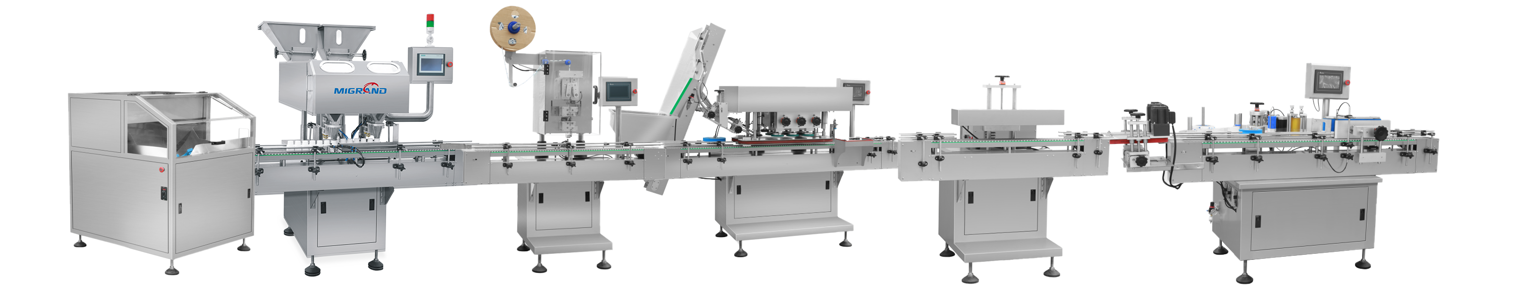 counting and bottling line