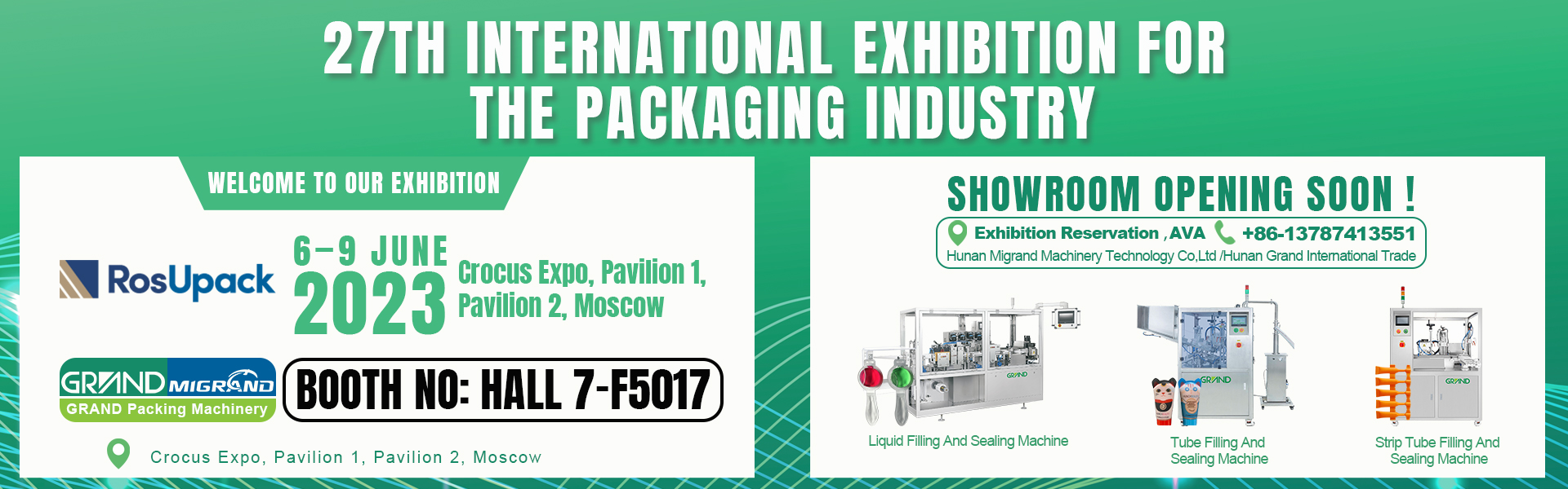 Grand-Packing exhibition for the packaging industry