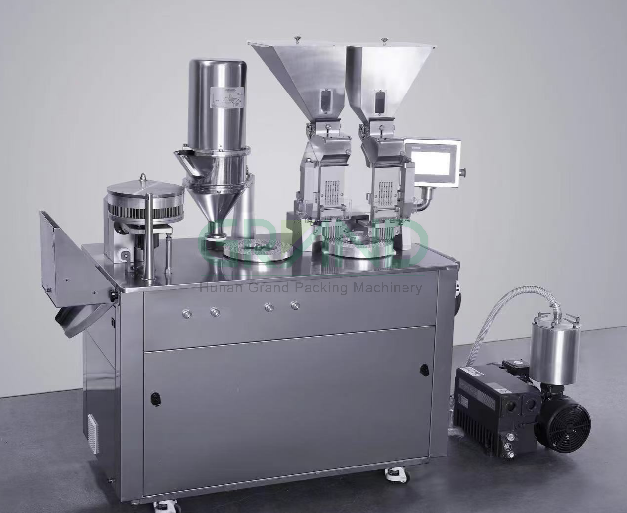 Double head capsule filling machine