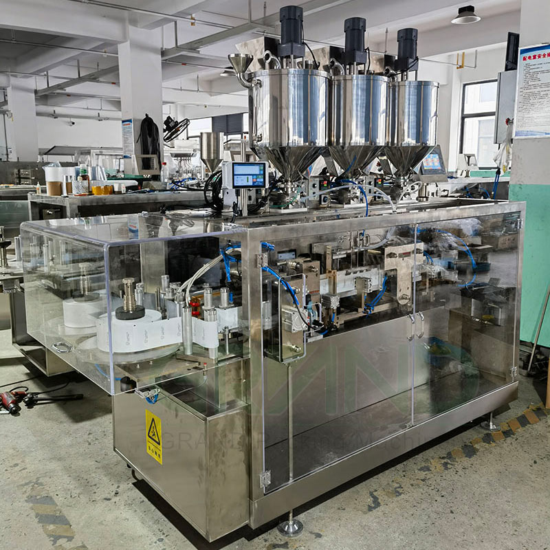 The One Hand Opening Unit Dose easysnap liquid Filling seal Packing Machine