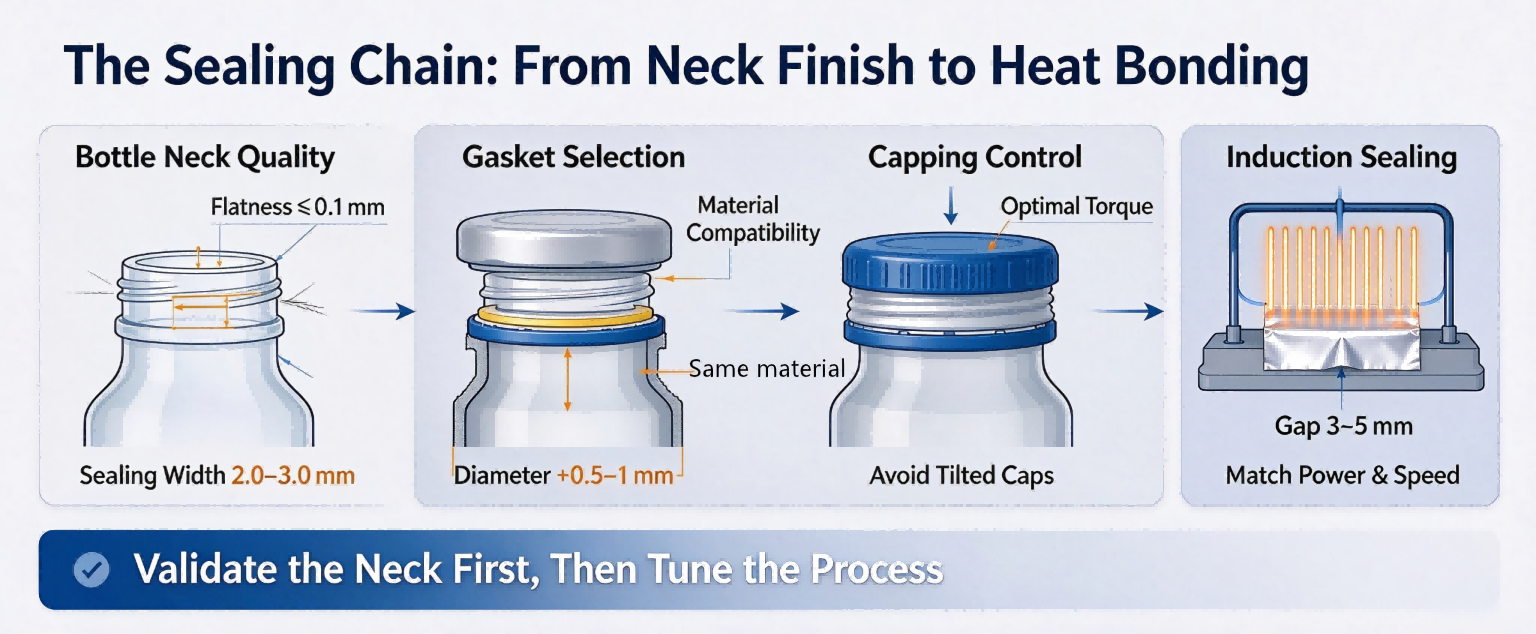 Systematic Troubleshooting & Solution Guide for Poor Induction Sealing of Aluminum Foil Gaskets
